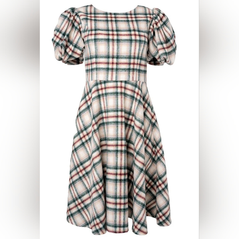 Ivy City Co - Molly Plaid Flare Dress - 3X